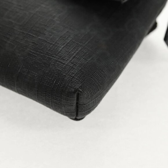 GUCCI GG Supreme Waist bag PVC Black Silver 161833 Auth 146624V - Picture 5 of 16